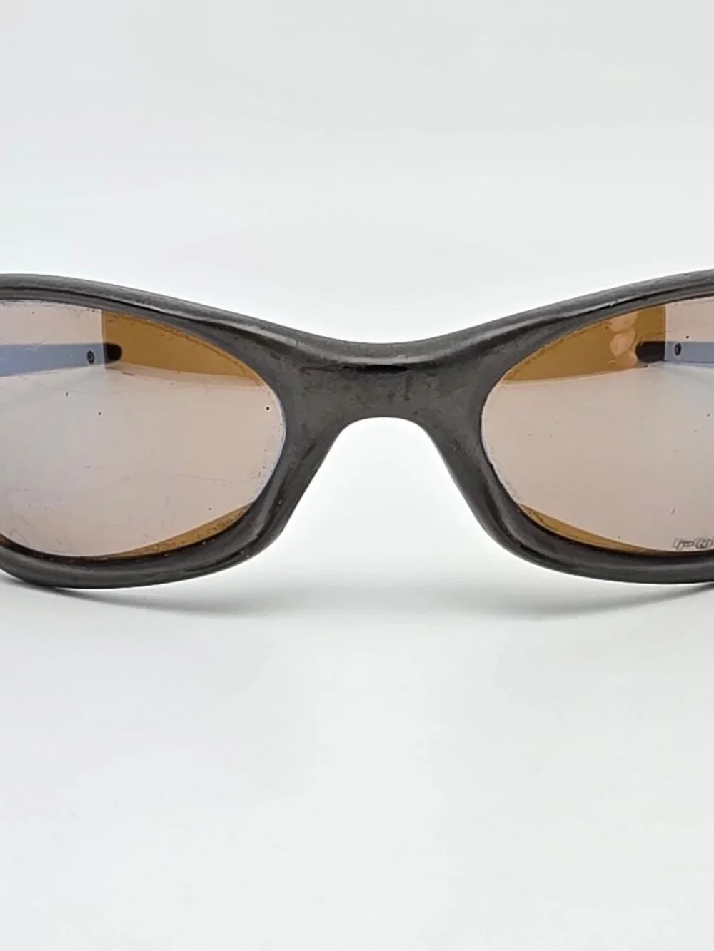 Oakley 03-878 Valve 1.0 Bronze Frame Titanium Iridium Polarized Lens Sunglasses